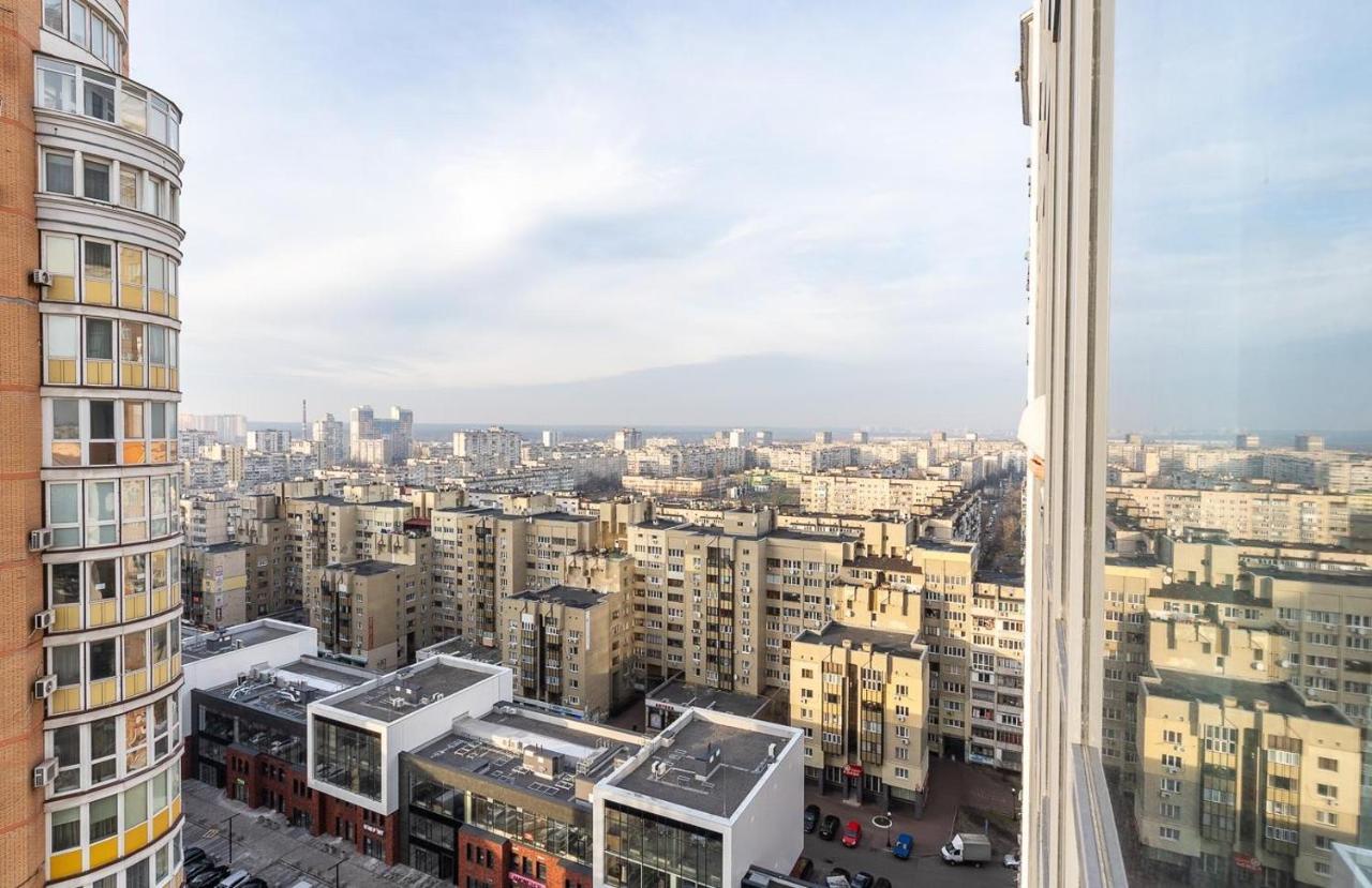 Luxury Apartments Smartplaza Obolon Metro Minskai Kiew Exterior foto